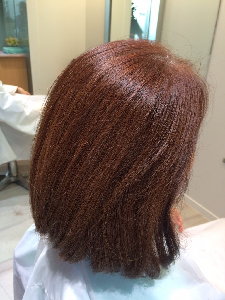 赤茶色のグレイカラーをブリーチでヘアカラーチェンジ Za Za Aoyama 美容院 美容室 ヘアサロンならza Za ザザ